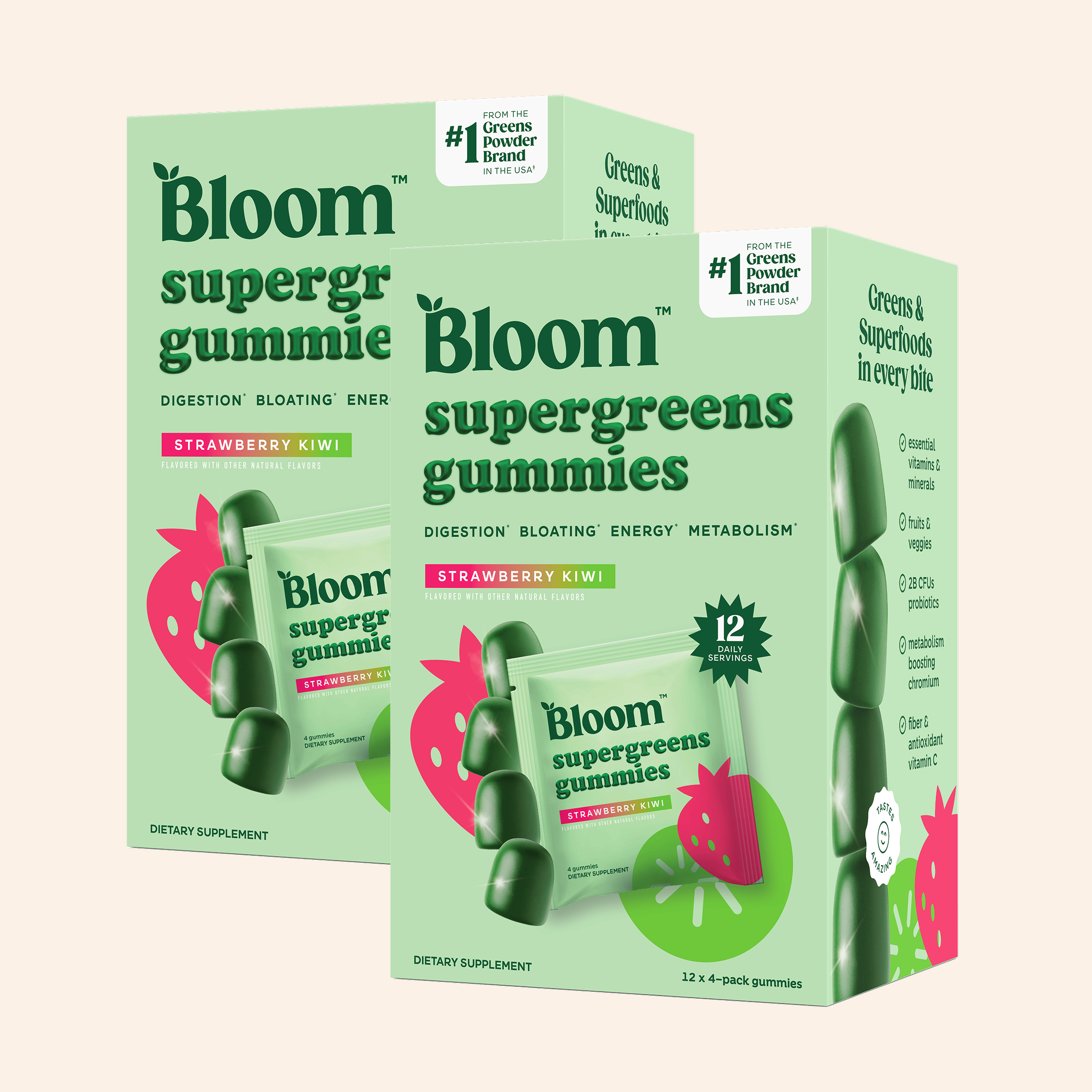 Supergreens Double Pack - Start Your Day With Bloom